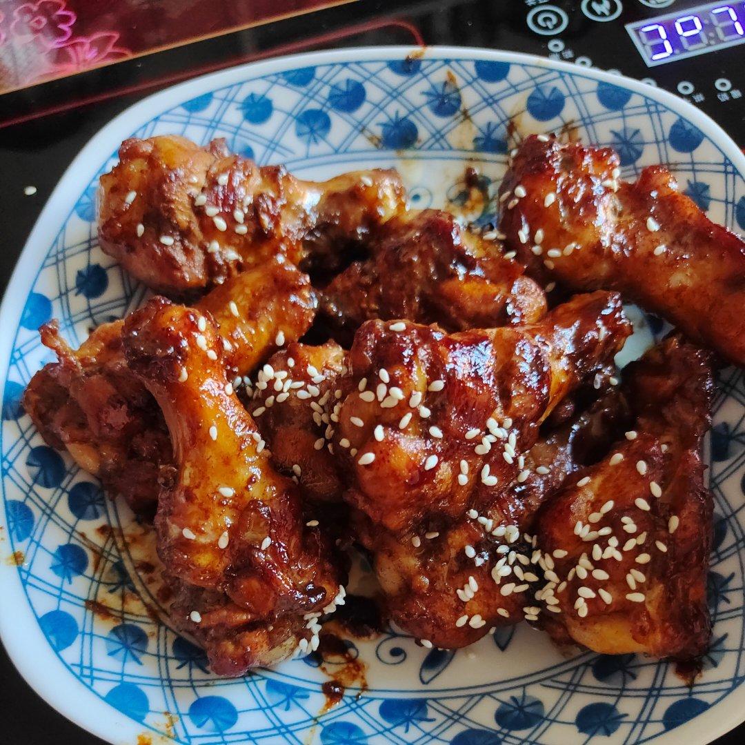 鲜嫩多汁❗️好吃到舔手指的照烧小鸡腿❗️