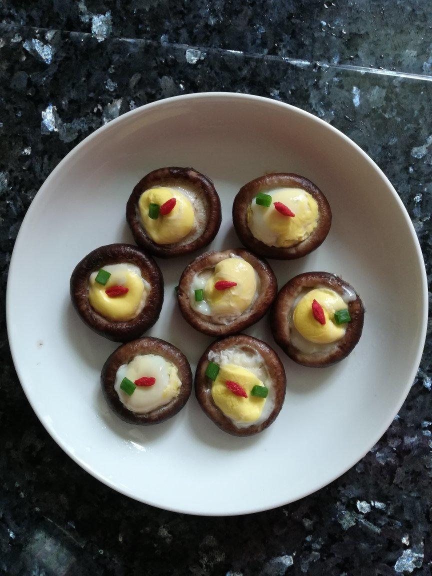 高颜值低脂菜，年夜菜，鹌鹑蛋香菇盏，吃出肉味