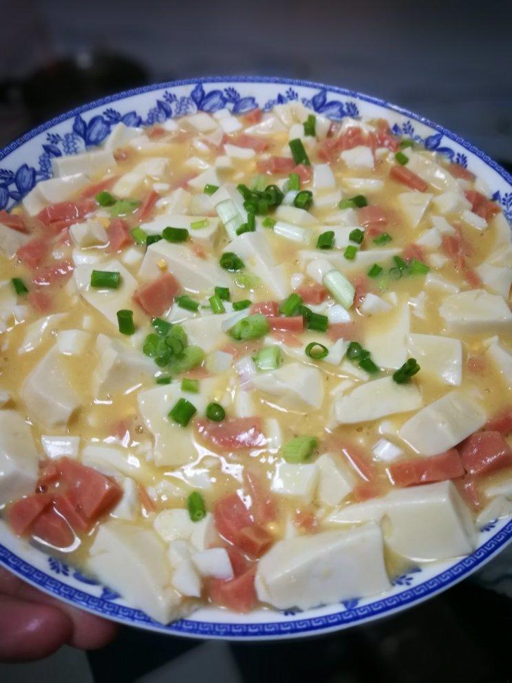 咸蛋烧豆腐～～孩子爱吃的下饭菜！