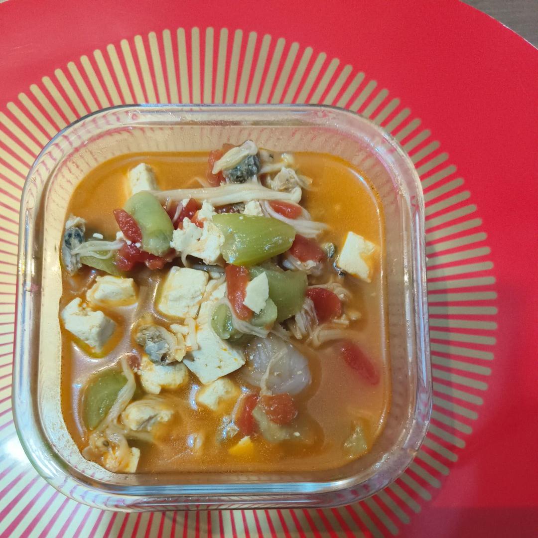 蛤蜊豆腐汤(减肥)