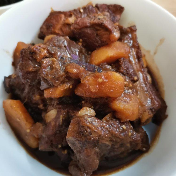 土豆茄子炖排骨