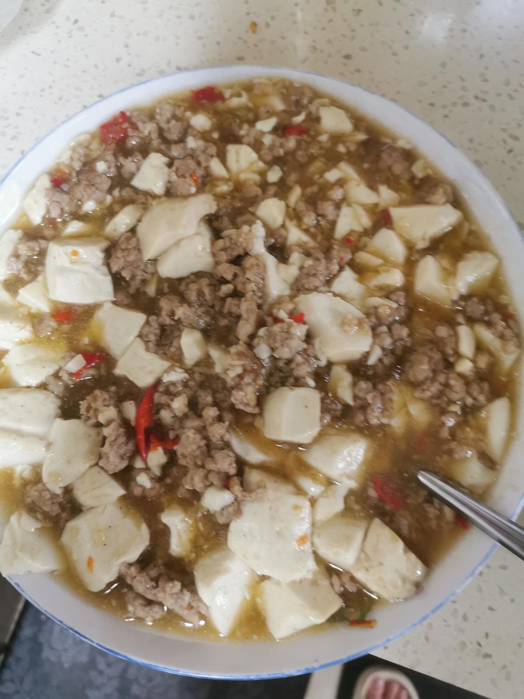 肉末嫩豆腐｜嫩滑口感爽口！这道快手菜超级下饭！！（减脂少油版）