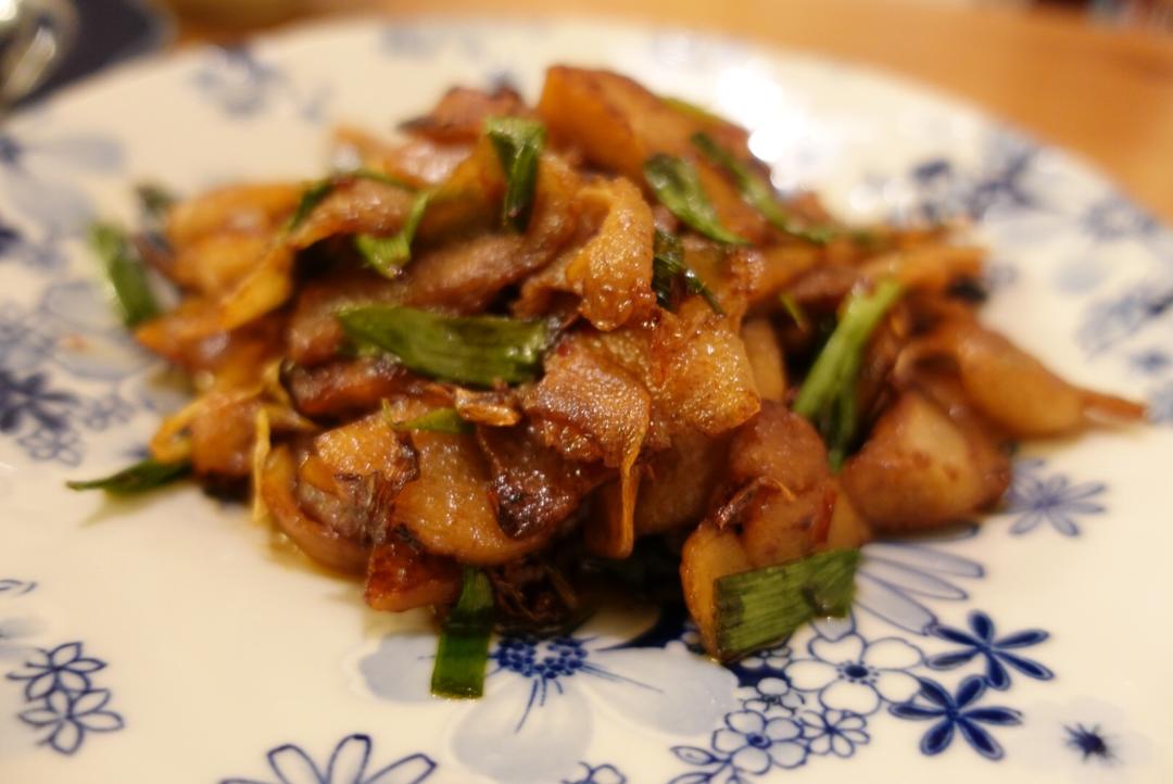 广元特产米豆腐版本蒜苗回锅肉的做法