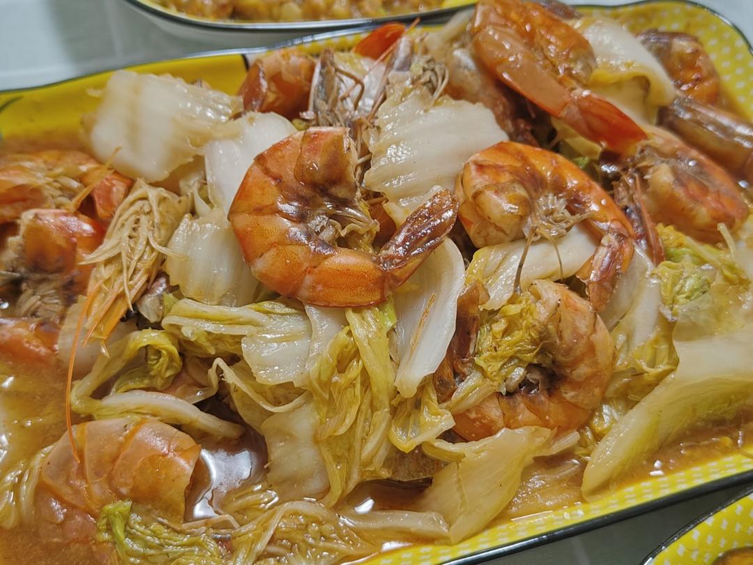 大虾烧白菜（隋卞版）