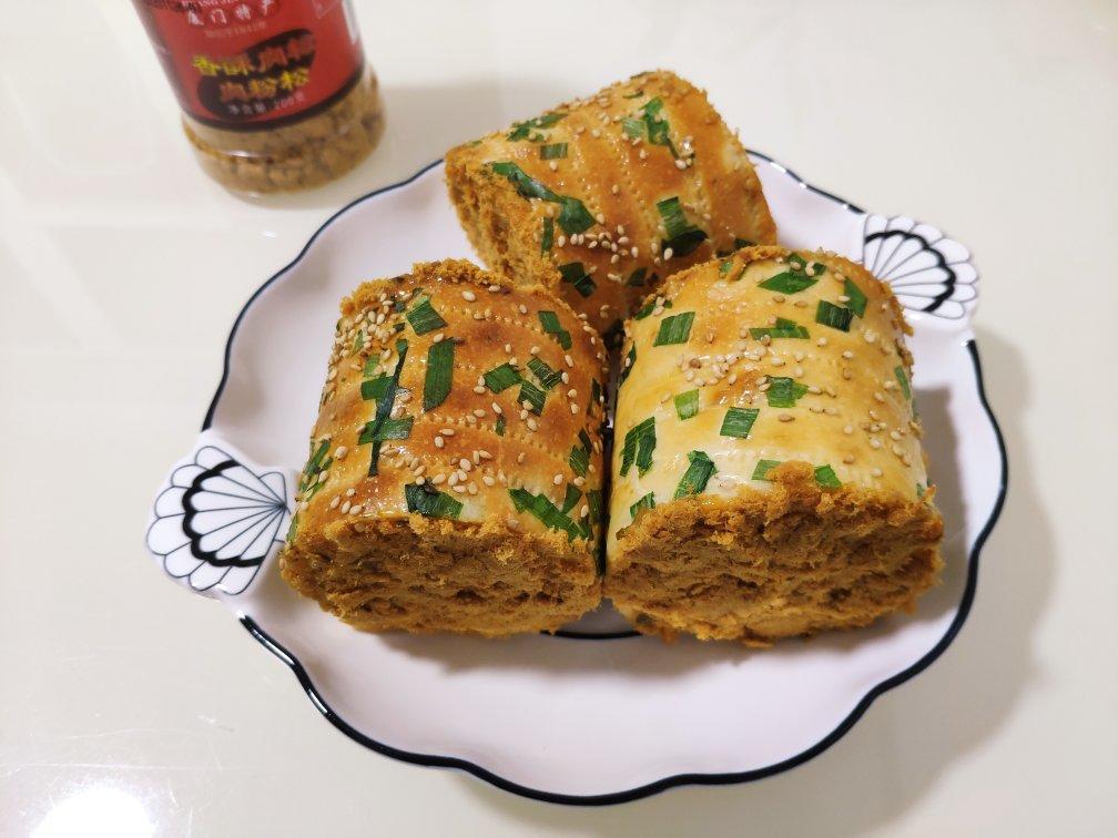 香葱肉松卷 面包肉松卷—水解法
