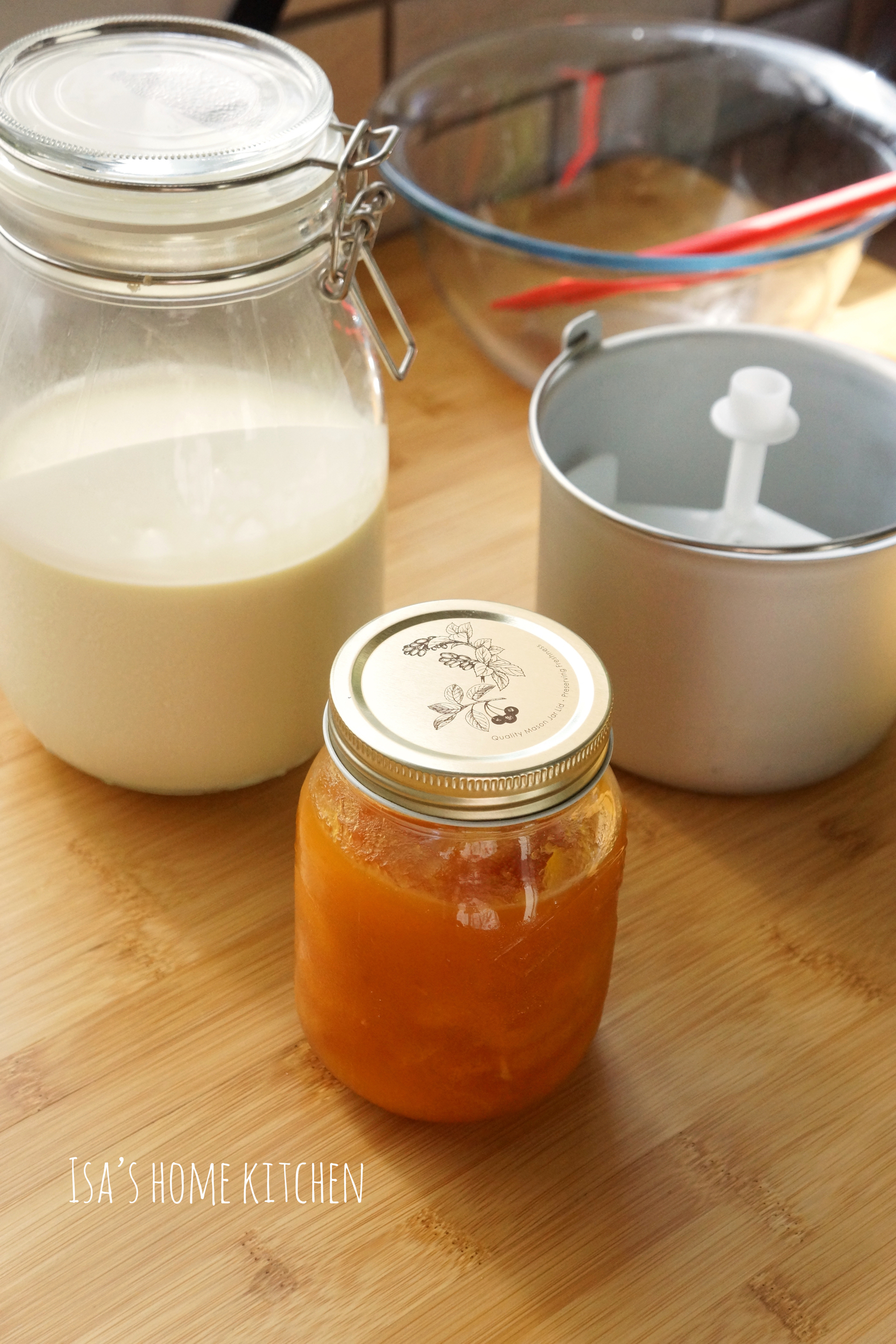 熟杏奶油冰激凌 附杏酱做法的做法 步骤6