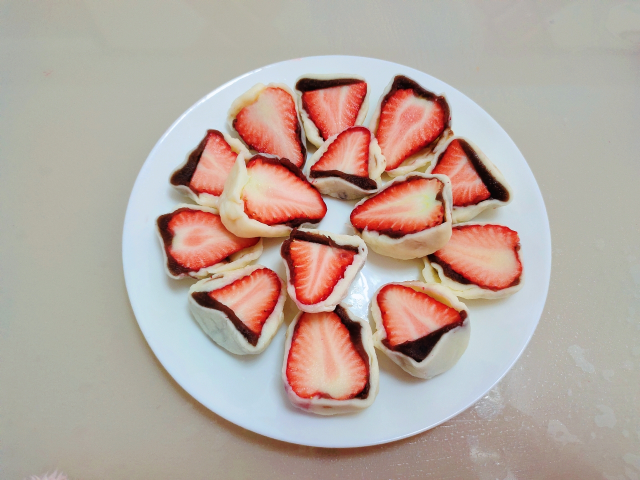 自制草莓大福