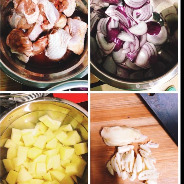 咖喱洋葱土豆鸡的做法 步骤1