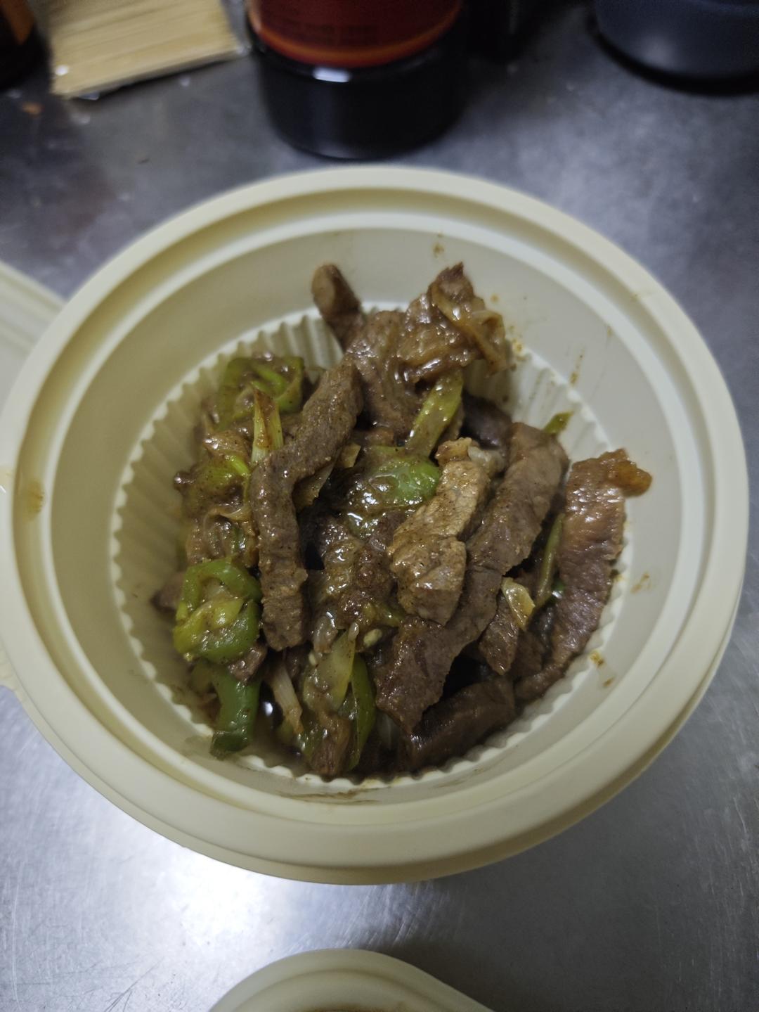 孜然大葱炒牛肉