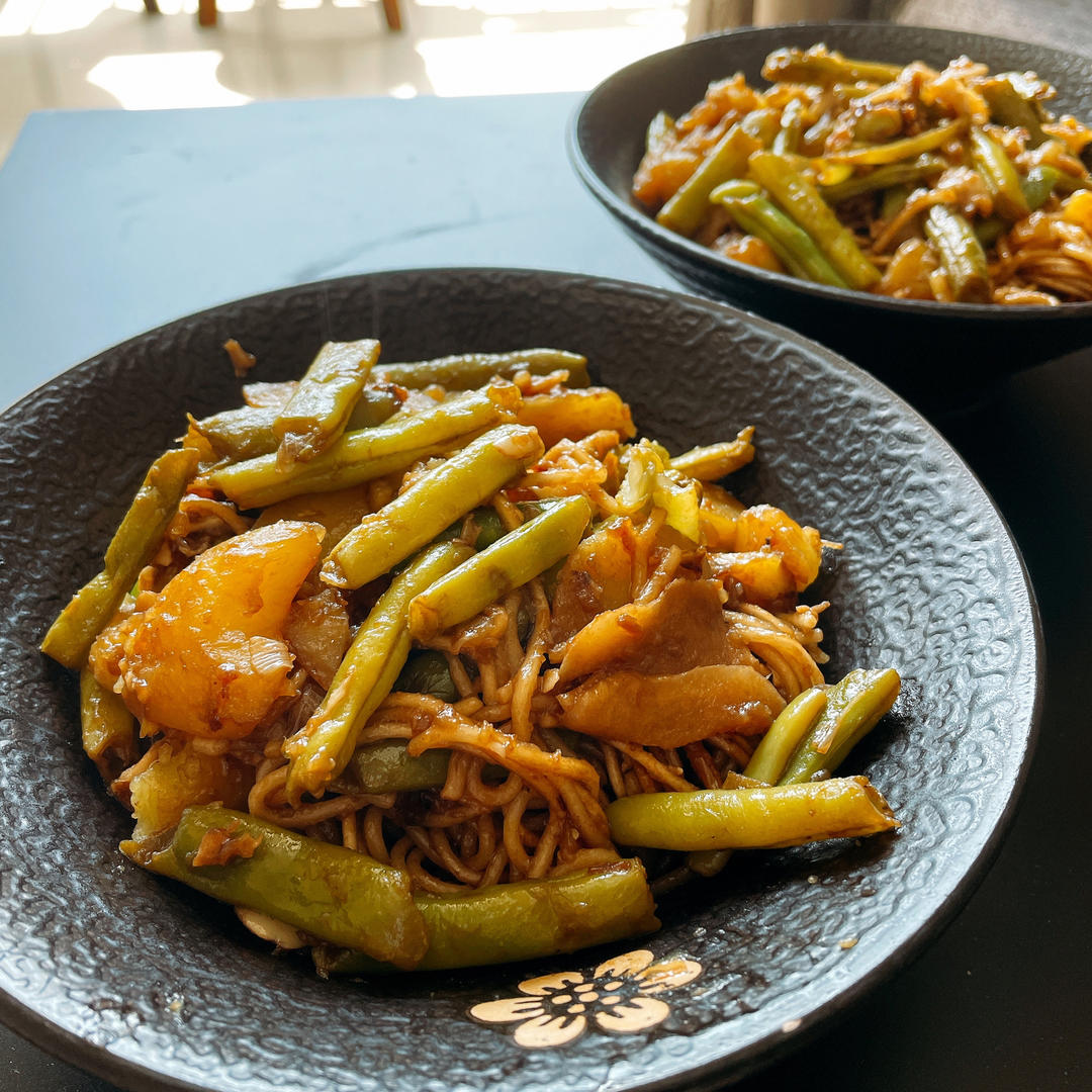 土豆豆角焖面