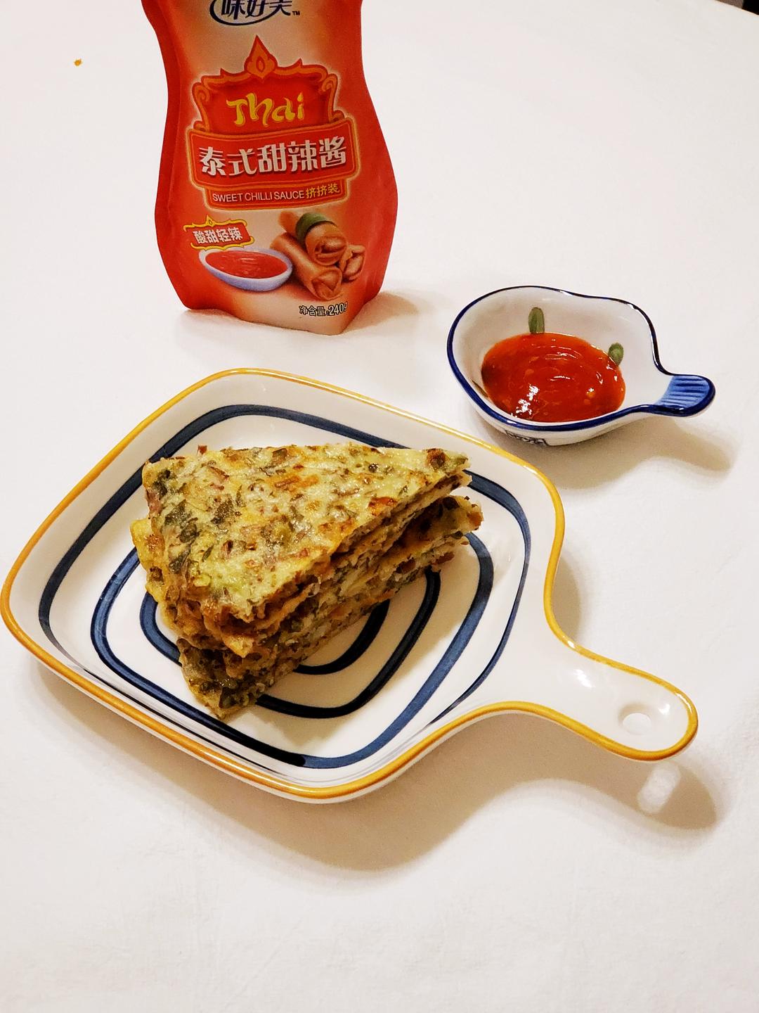 马齿苋鸡蛋饼的做法