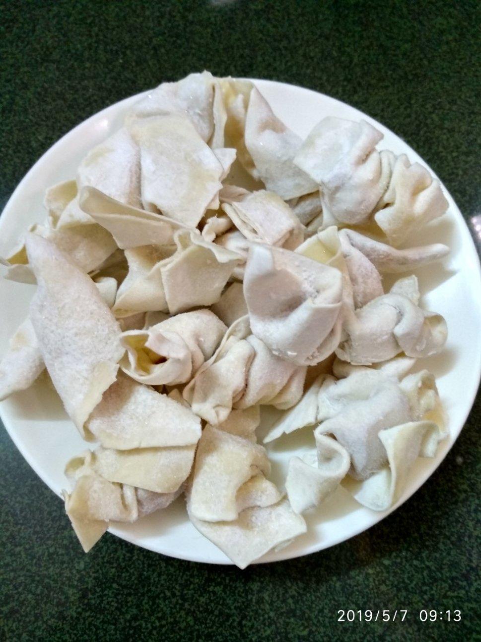 云吞/馄饨的筷子包法