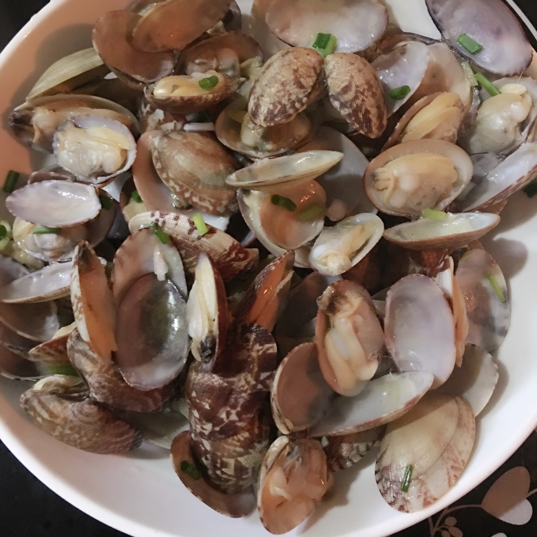 3分钟快手菜——葱炒蛤蜊