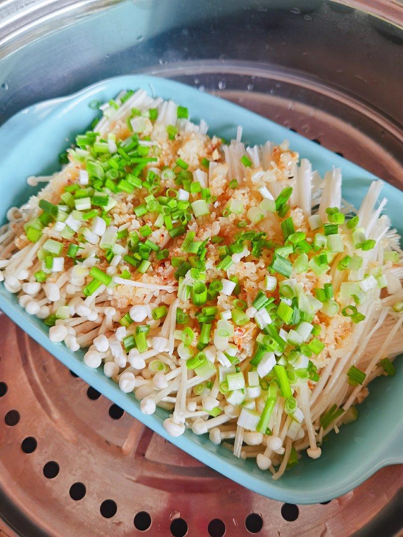 蒜蓉蒸金针菇