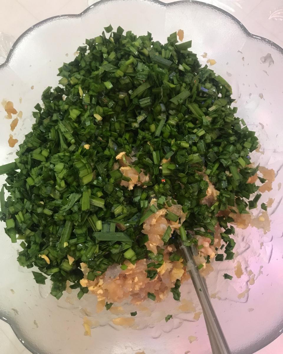韭菜鲜虾饺子