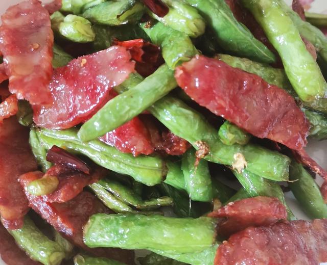 广味腊肠炒四季豆的做法