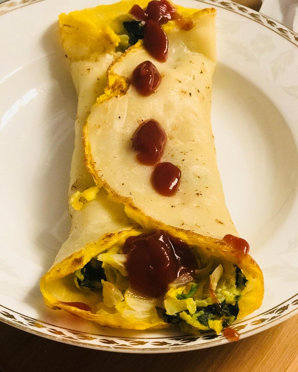 野餐 台式蛋饼 奶瓶吃不到沙拉会作做的台式蛋饼