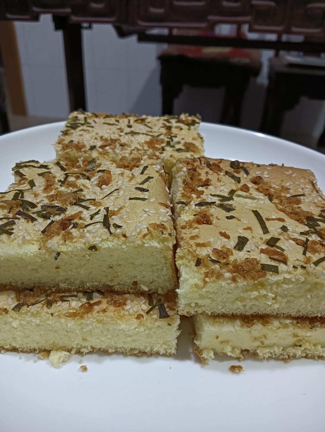 白芝麻沙拉酱香葱蛋糕