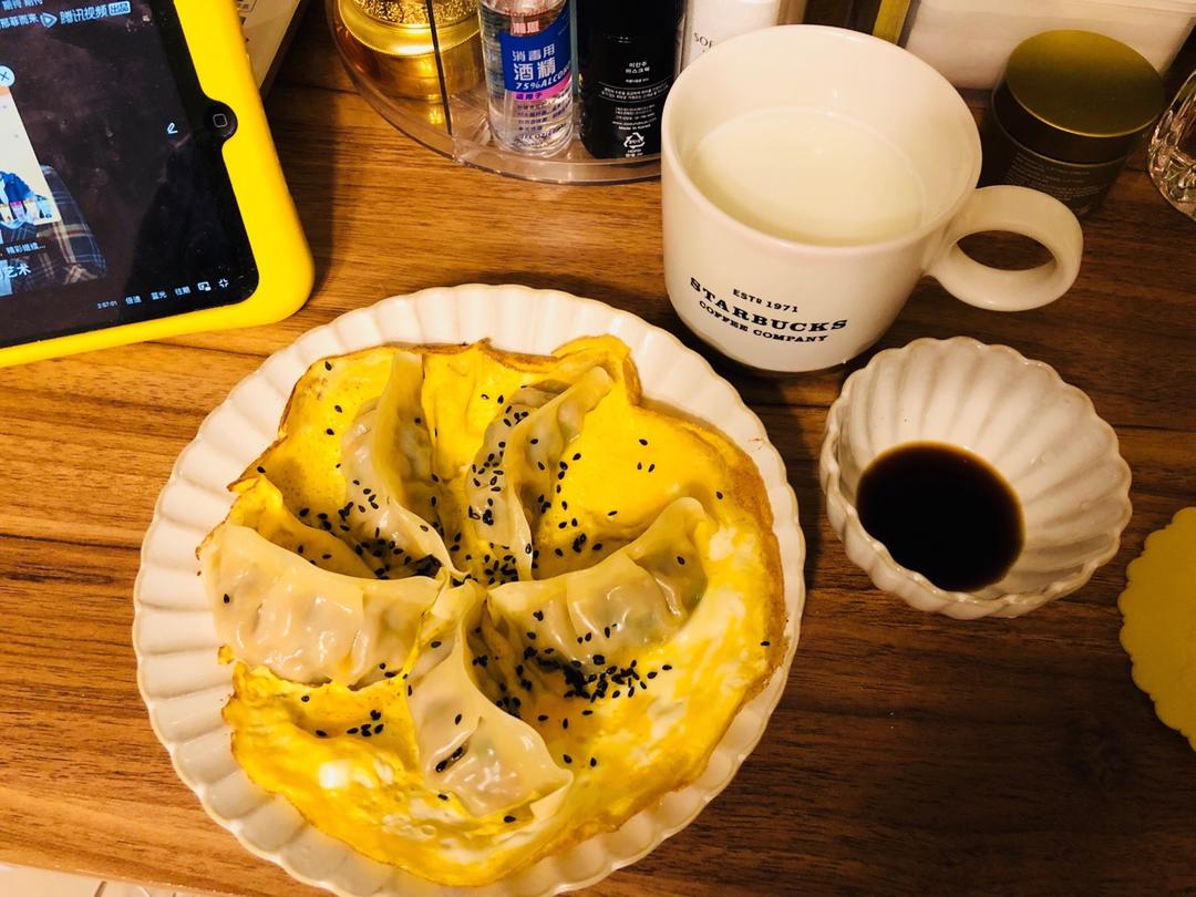 懒人快手抱蛋煎饺