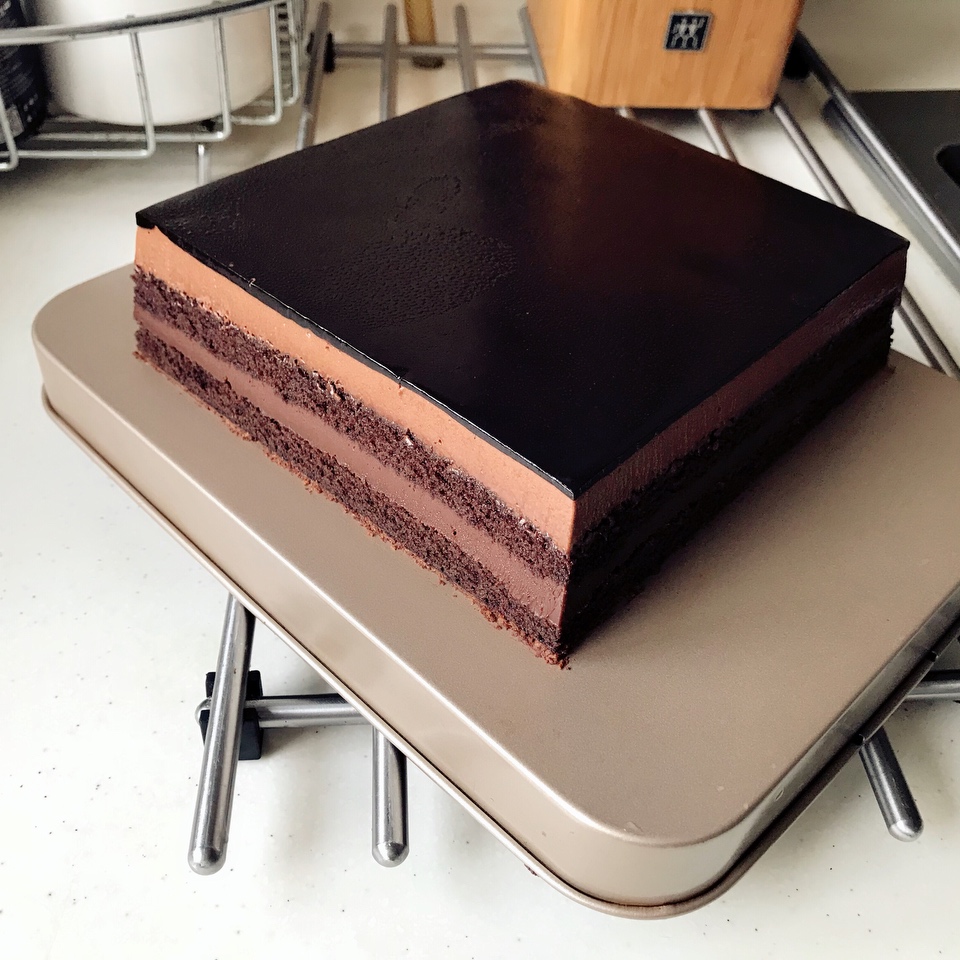 巧克力榛子慕斯蛋糕的做法 步骤34