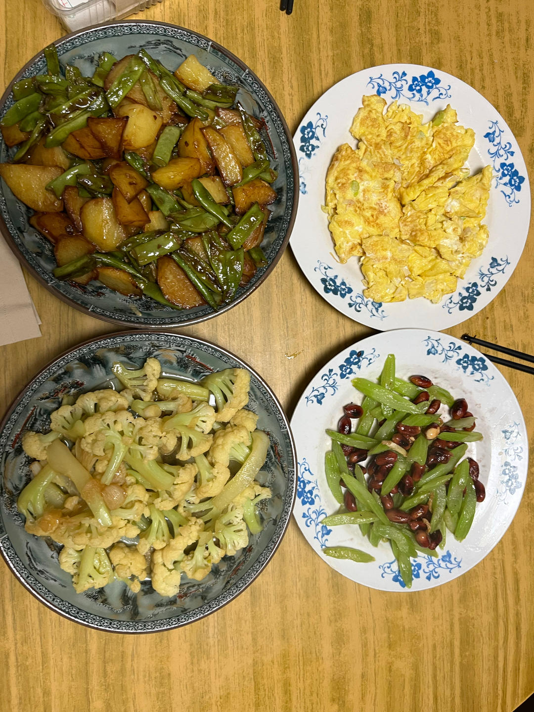 土豆焖豆角（一人食）