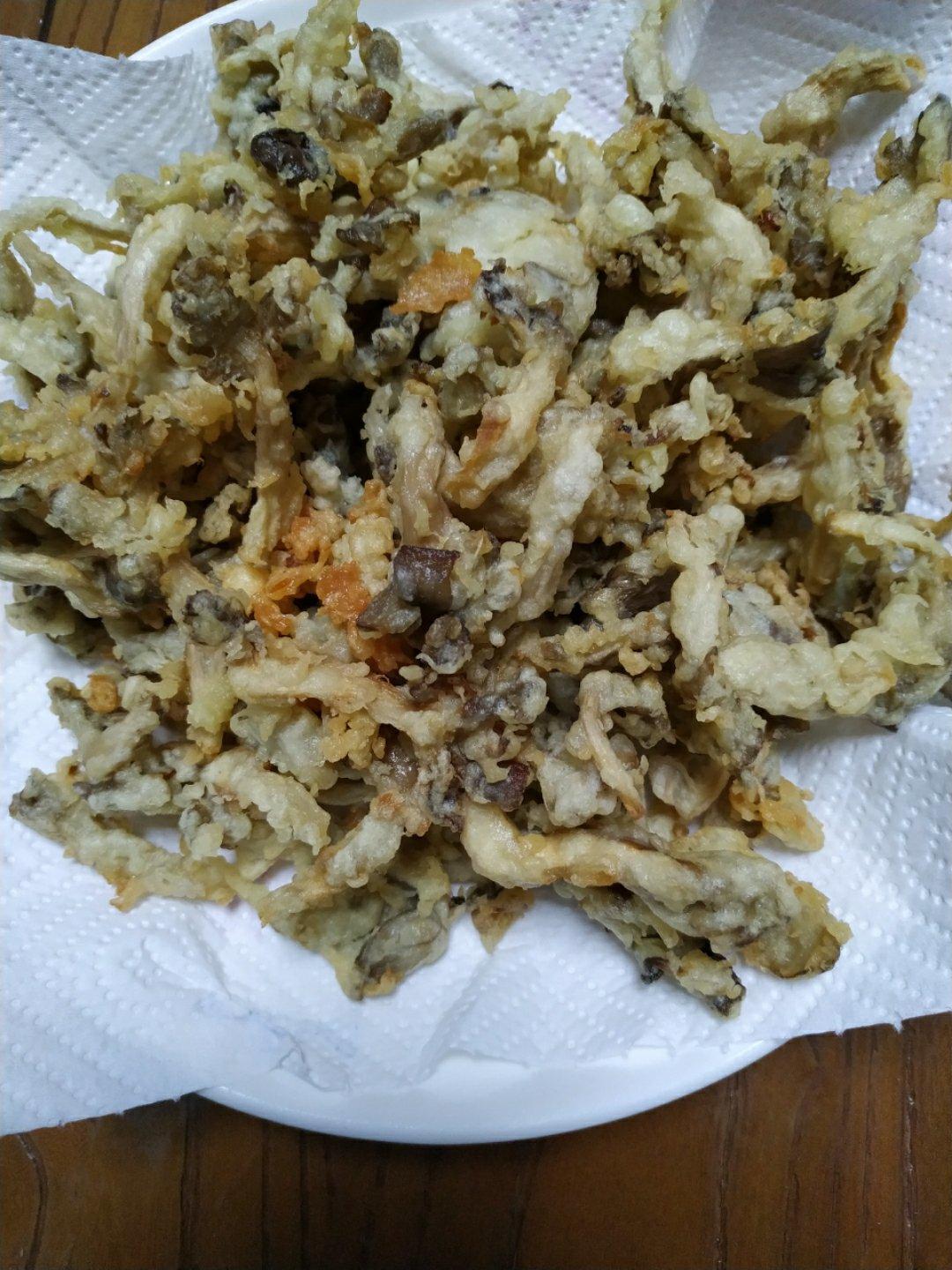 椒盐蘑菇-超好吃的下酒菜