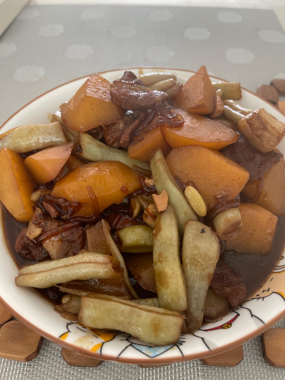 家常炖菜—土豆炖豆角