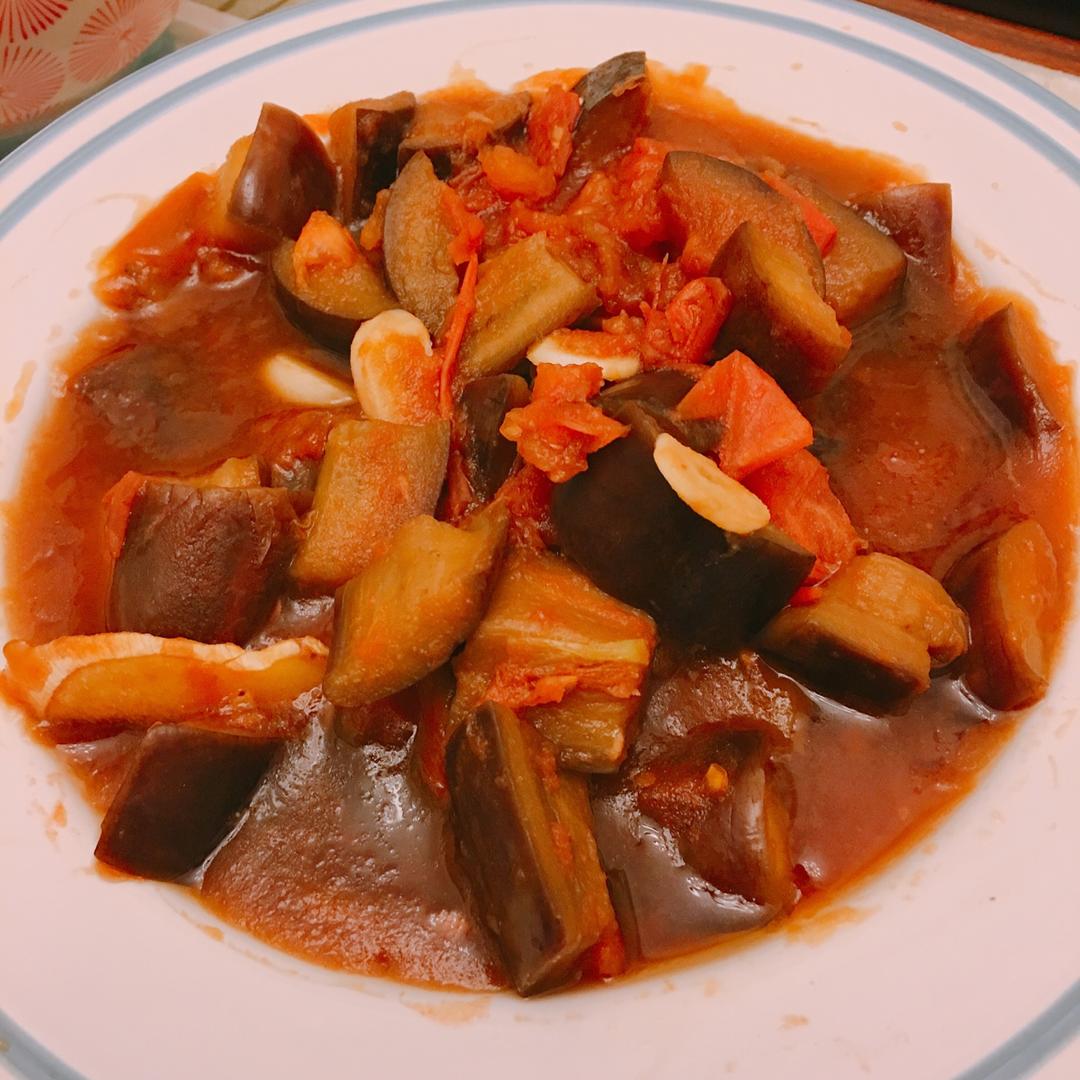 西红柿烧茄子