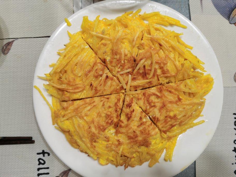 土豆丝鸡蛋饼