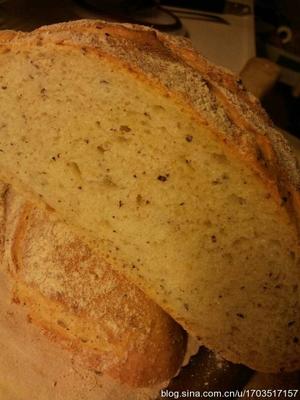 面包机揉出来的意式榛子乡村面包的做法 步骤7