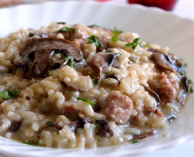 意大利松茸菌菇烩饭 （Risotto con funghi porcini secchi）