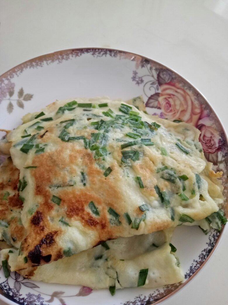 韭菜鸡蛋煎饼