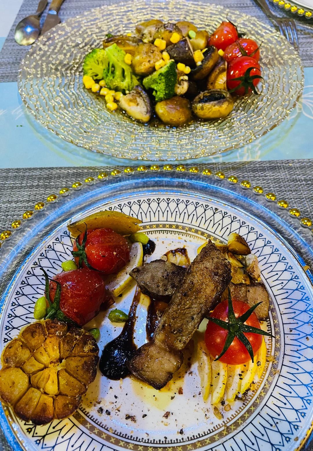 西冷牛排拼盘