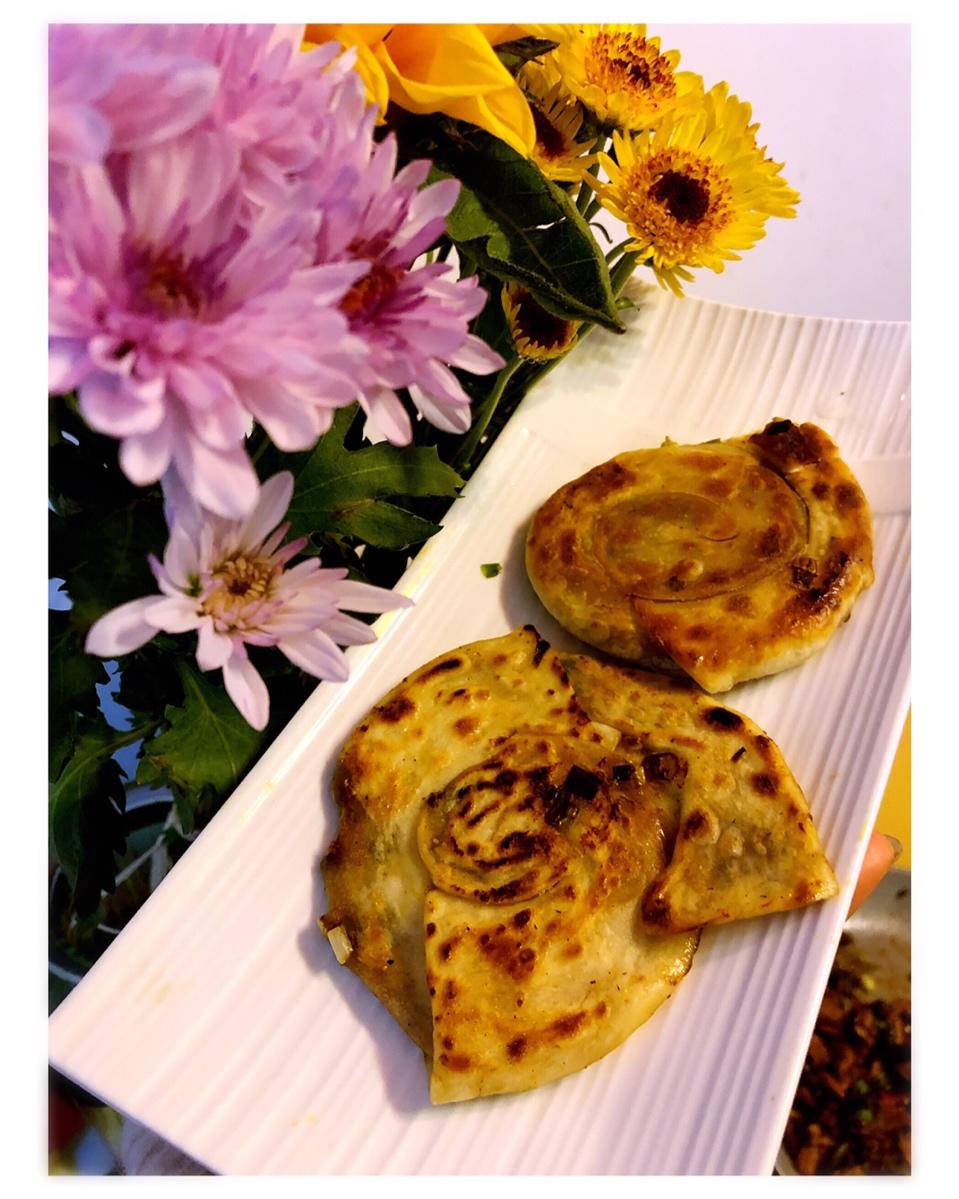 饺子皮葱油饼
