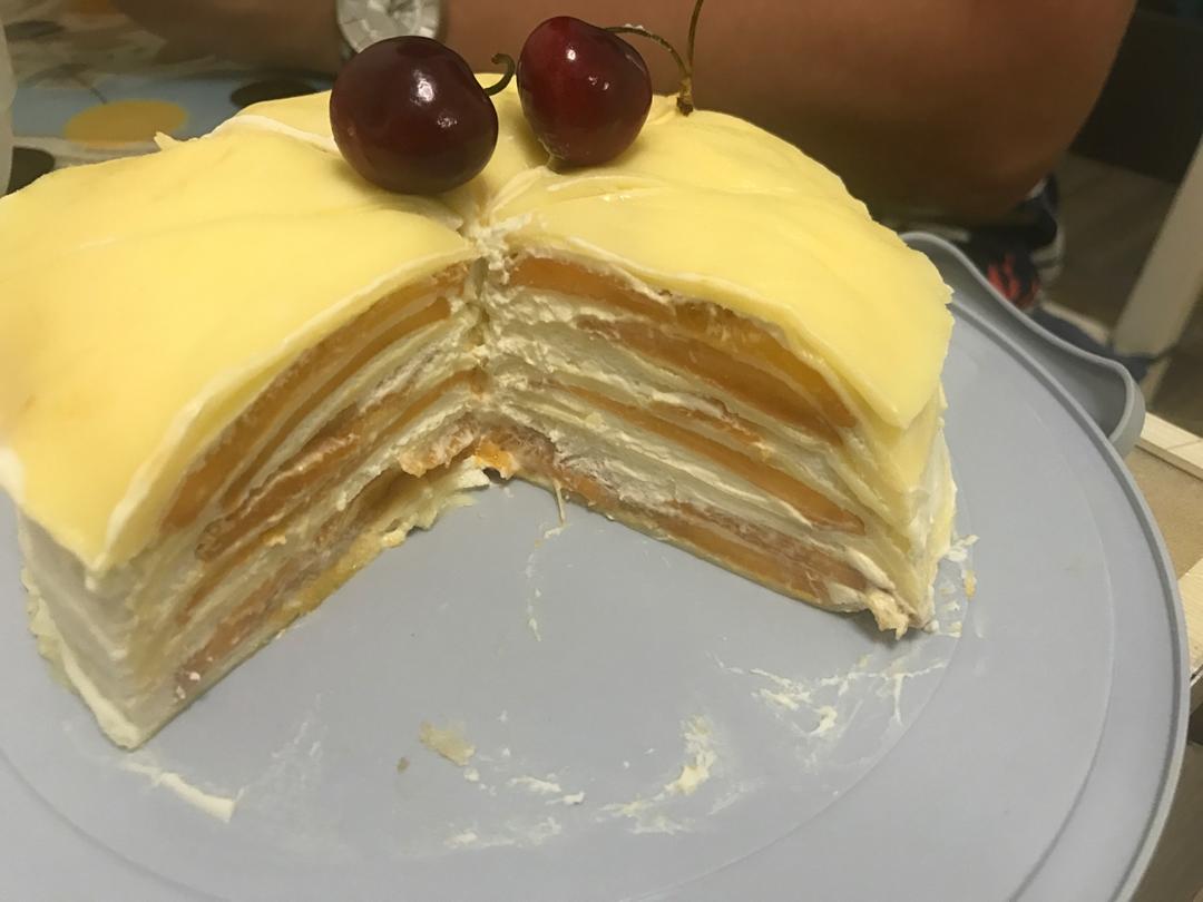 零基础做芒果千层蛋糕（8寸）