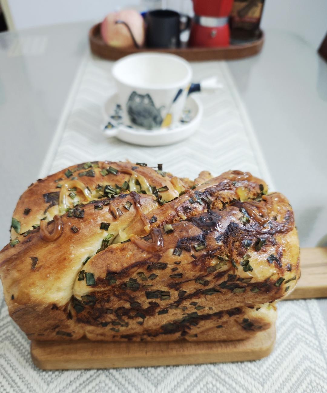 香葱肉松手撕吐司