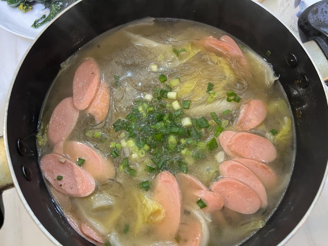 娃娃菜粉丝汤