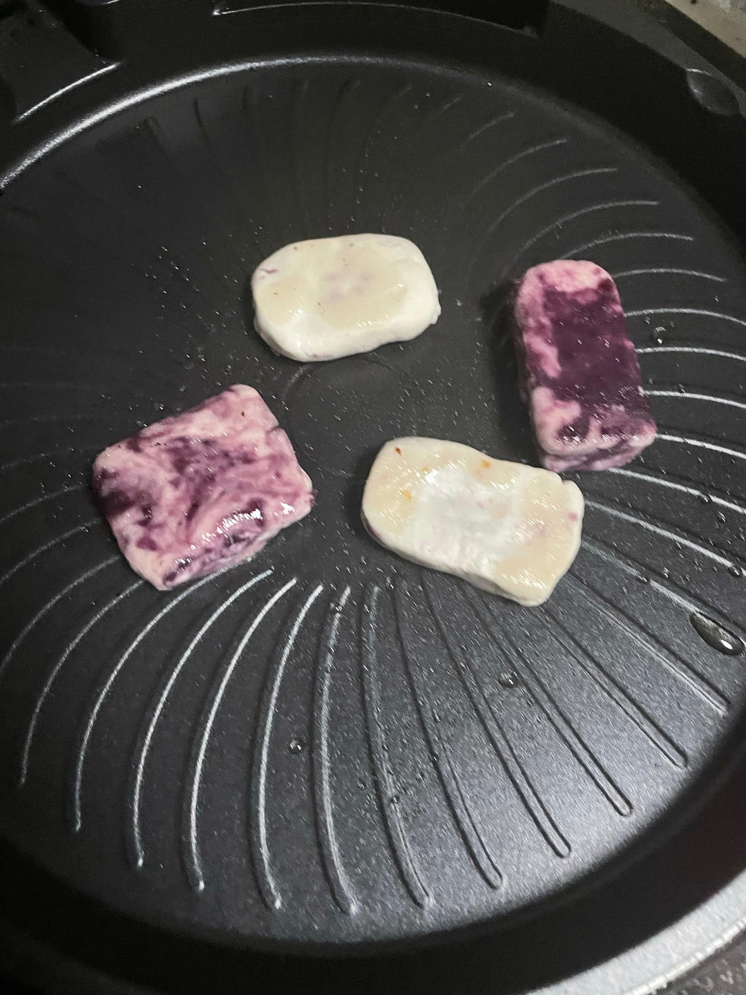 糯米紫薯饼