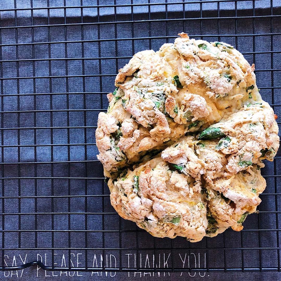 菠菜南瓜奶酪丹波面包丨健康·烘焙