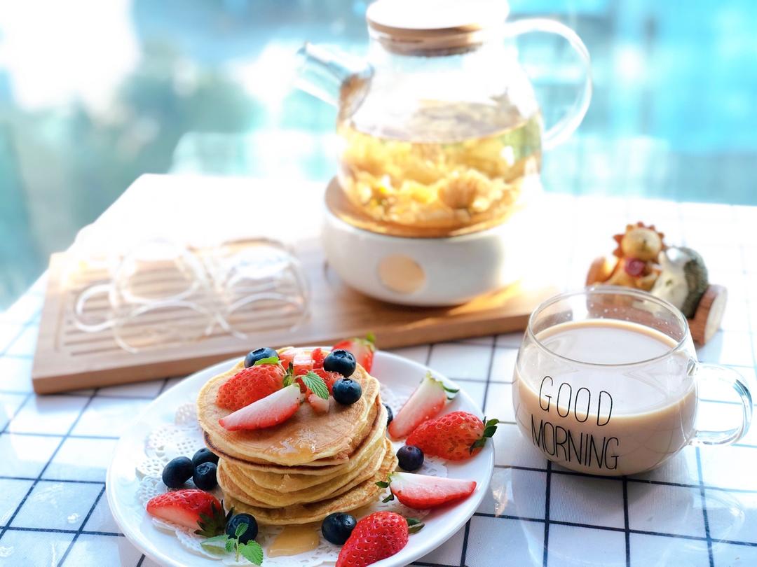 【减脂早餐】无油香蕉松饼（超简单）