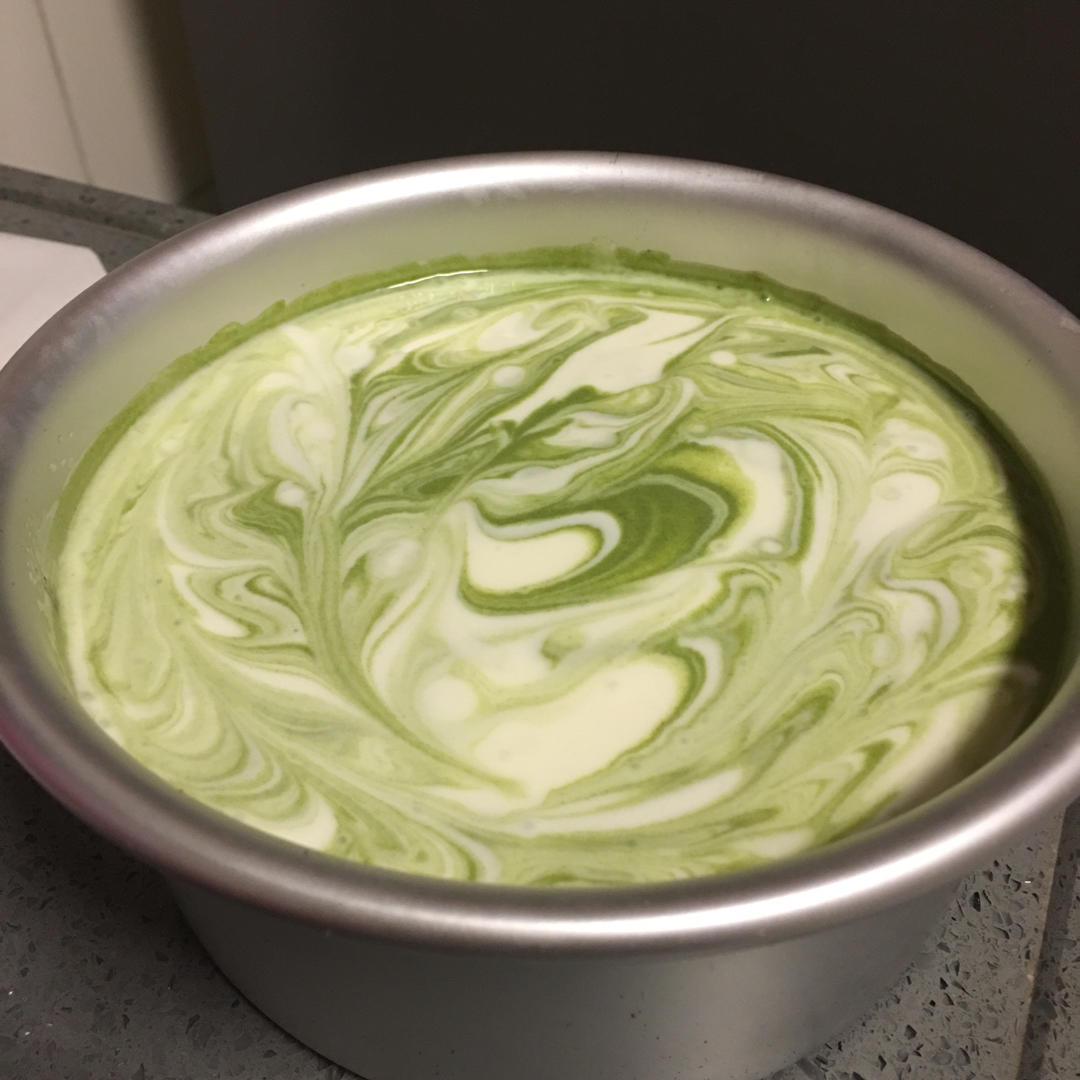 无需烤箱❗️零失败❗️抹茶大理石慕斯❗️入口即化