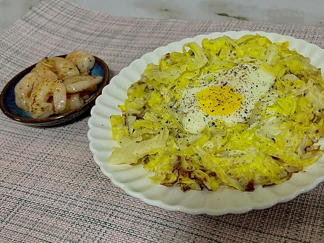 减脂餐｜包菜大阪烧，营养早餐～超简单