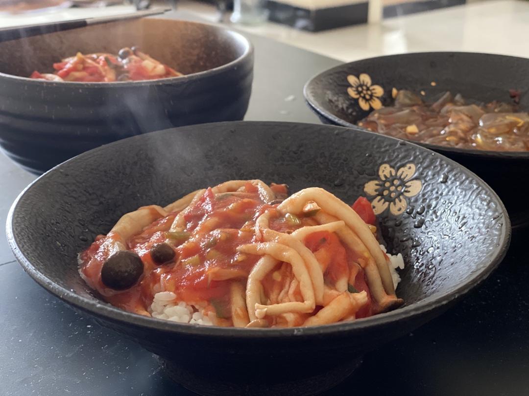 茄汁海鲜菇