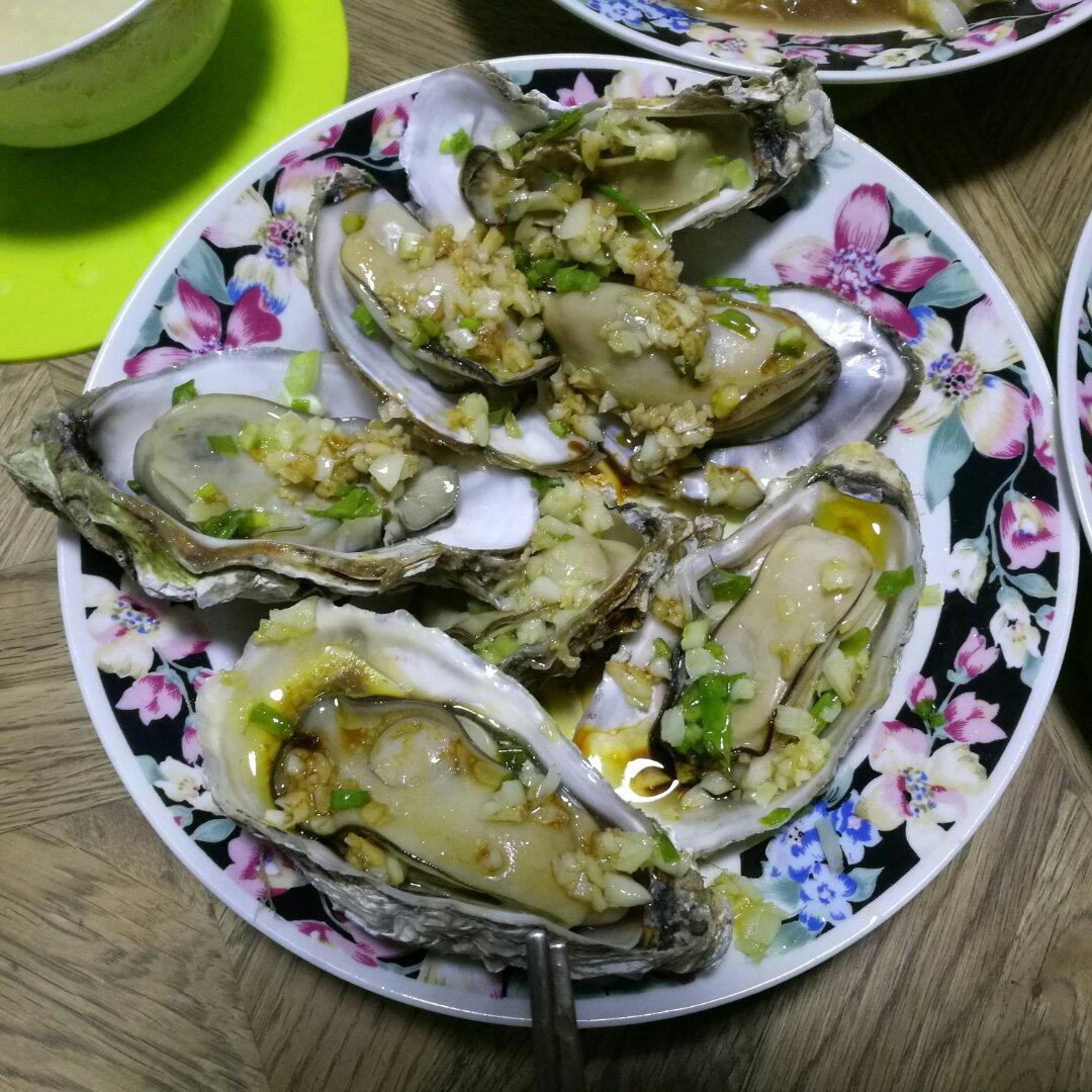 蒜茸蒸生蚝