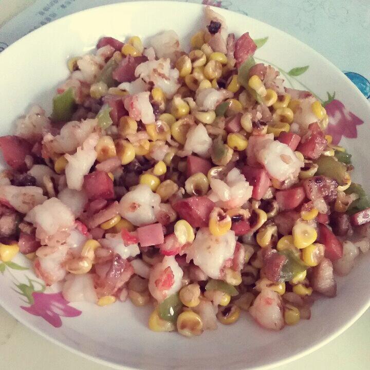 三色炒虾仁