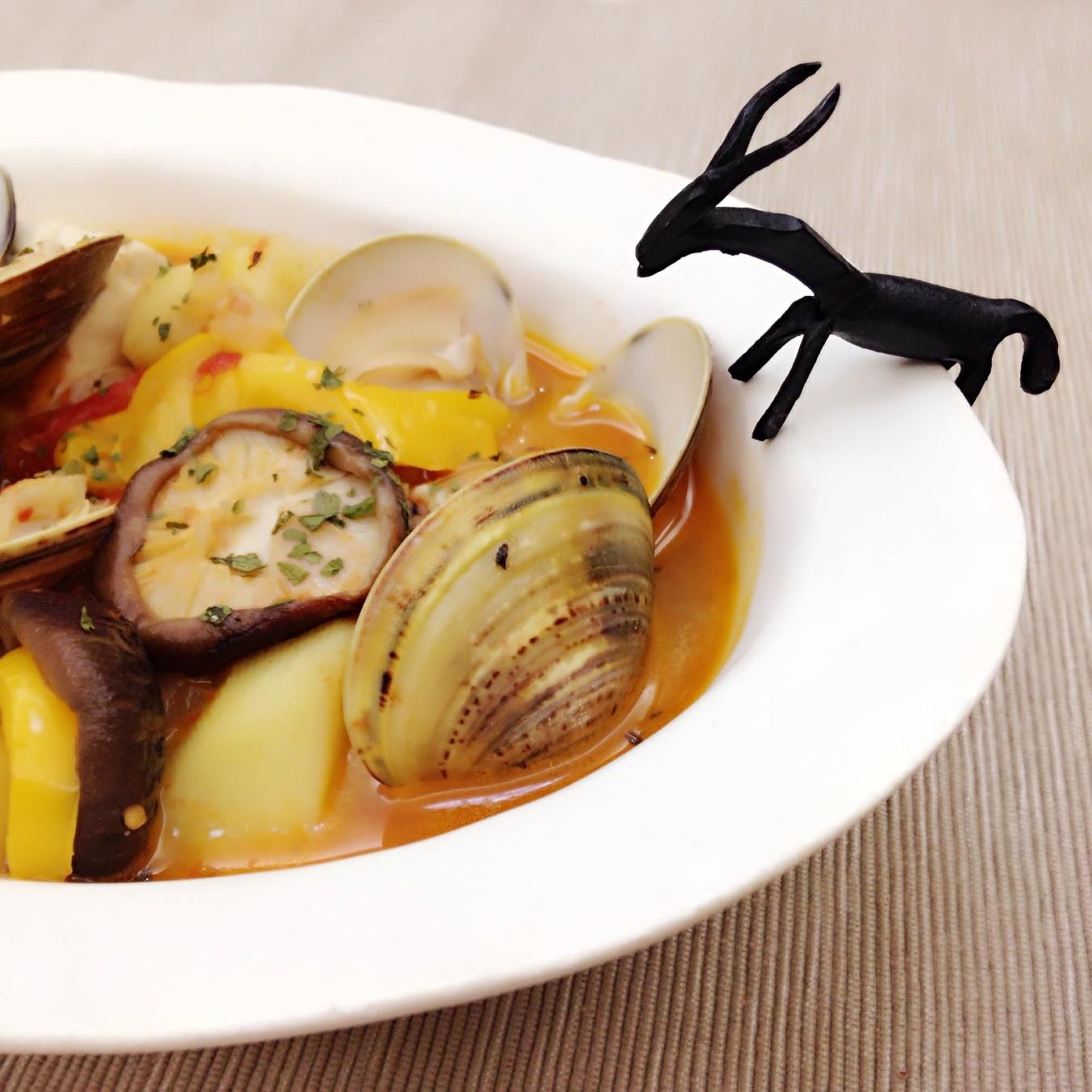 杂蔬蛤蜊浓汤