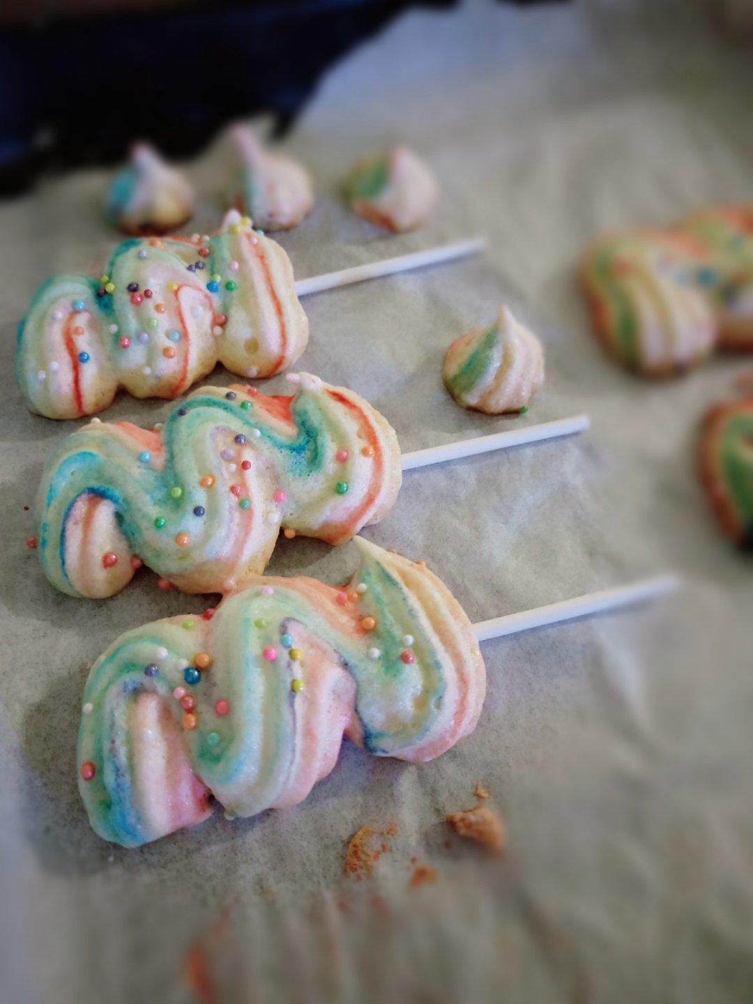 做的蛋白糖 棒棒糖