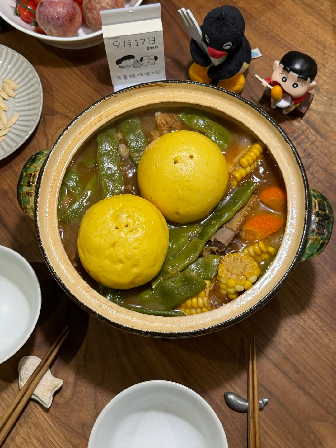 超好吃的【东北排骨烀饼一锅出】东北铁锅炖、“小猪盖被”