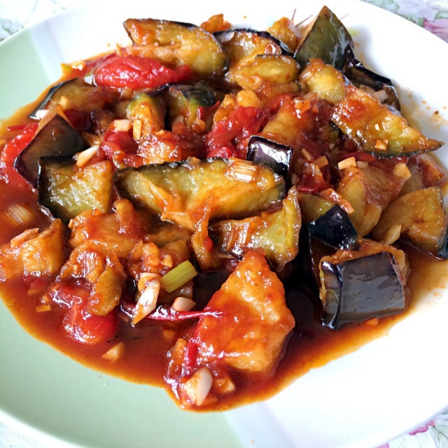 西红柿烧茄子