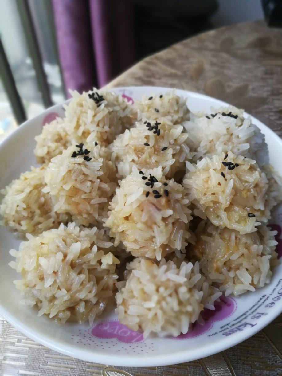 蒸糯米丸子